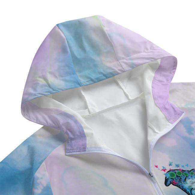 Preview: Leichte Regenjacke JayJay – Popart Hundemotiv, 100 % Polyester, Unisex, Staffordshire, AmStaff, Staff, Pitbull, Pit, SOKA, Listenhund